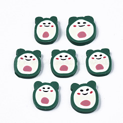 Handgemachter Ton-Cabochon CLAY-T016-19A