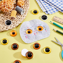 20 Stück 5 Farben Glas Craft Augen Cabochons DOLL-PH0001-51