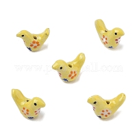 5 шт. фарфоровые бусины ручной работы с принтом&nbsp;PORC-YW0001-27C