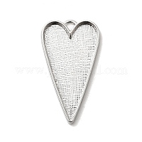 Тибетский стиль сплава сеттинги кабошон большой кулон&nbsp;X-TIBEP-LF11251Y-P-NR