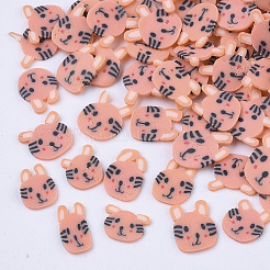 Handgemachte Kätzchen Cabochons aus Fimo CLAY-R087-31