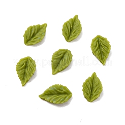 Blatt undurchsichtige Harz Cabochons FIND-L019-04A
