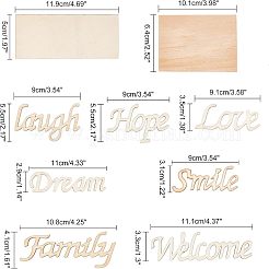 Cabochons aus Naturholz WOOD-NB0001-57