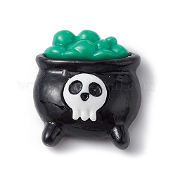 Halloween-Cabochons aus undurchsichtigem Harz X-CRES-B010-01A-01