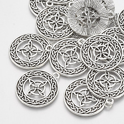 Tibetischen Stil Legierung Anhänger Emaille Fassungen TIBEP-T004-37AS