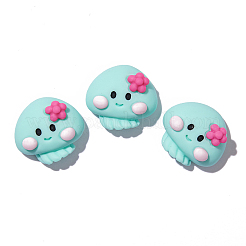 Cabochons aus undurchsichtigem Harz mit Meeresmotiven OCEA-PW0001-77H