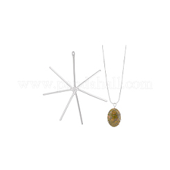 1 Stück 925 Sterling Silber 6 Krallen Zinken Anhänger Rohling Cabochon Fassungen FIND-BC0013-76
