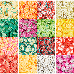 Obst-Thema handgemachte Polymer Clay Nail Art Dekoration CLAY-NB0001-22