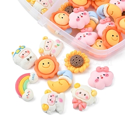 70 Stück opake Harz-Cabochons CRES-FS0001-06