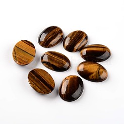 Oval natürliche Tigerauge cabochons G-I172-22x30mm-06
