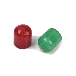 Natürlich gefärbte weiße Jade-Cabochons G-F795-D01