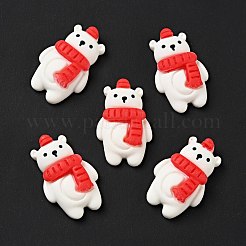 Undurchsichtige Cabochons aus weihnachtlichem Harz RESI-G039-10
