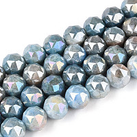 Антикоррозийные гальванические стеклянные бусины&nbsp;GLAA-N010-10mm-17