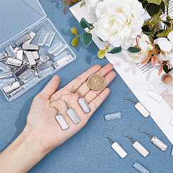DIY Blanko-Set für rechteckige Kuppelohrringe STAS-DC0015-38