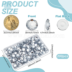 200 Stück Acryl-Strass-Cabochons FIND-FG0003-99