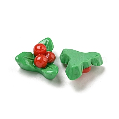 Deko-Cabochons aus undurchsichtigem Harz mit Weihnachtsmotiv CRES-B022-01I