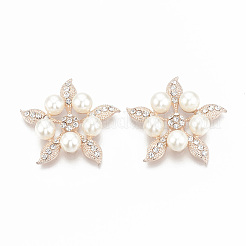 Legierungsrhinestone flache hintere Cabochons RB-S048-18RG