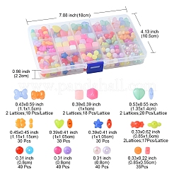 375шт 11 стиля прозрачные акриловые бусины&nbsp;JACR-FS0001-01