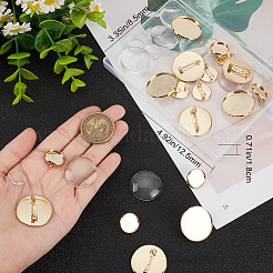 DIY-Set zur Herstellung einer leeren Kuppelbrosche DIY-BBC0001-37
