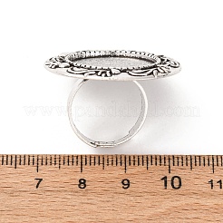 Geben Sie Ihre Kreationen eine einzigartige Designer-Look mit diesen modernen und charmanten Eisen hängender Cabochon Fassungen PALLOY-O039-08AS
