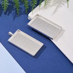 Aluminium-Anhänger Fassungen für Cabochons X-PALLOY-2418-S-LF
