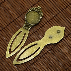 18 mm freie gewölbte Glas Cabochon Abdeckung für antike Bronze diy Legierung Porträt Lesezeichen Herstellung DIY-X0117-AB-FF