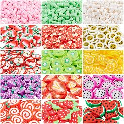 Handgemachte Cabochons aus Fimo & Perlen bestreuen CLAY-NB0001-28