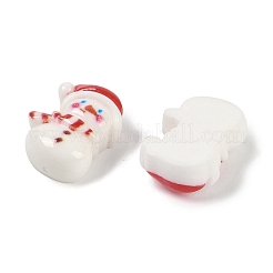 Weihnachtsmotiv opake Decoden-Cabochons aus Kunstharz CRES-M036-03K