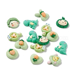 Undurchsichtigen Cabochons RESI-G041-A02