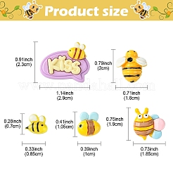 20 Stück 5 Stile undurchsichtige Harz-Decoden-Cabochons CRES-YW0002-18