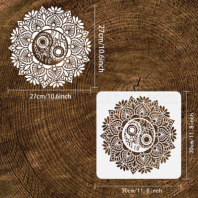 Wholesale Fingerinspire Mandala Stencil X Cm Yin Yang Stencil