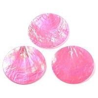 Подвески из натуральной ракушки капиз&nbsp;SSHEL-Z002-01G