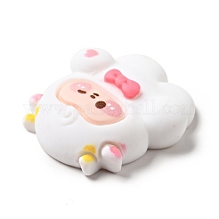 Schöne tierische Cabochons aus undurchsichtigem Harz RESI-B012-01E