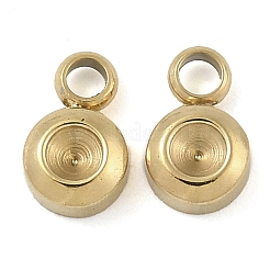 Ionenplattierung (IP) 304 Edelstahl Anhänger Strass-Einstellungen STAS-B075-28G