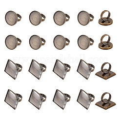 DIY-Set zur Herstellung von Fingerringen mit blanker Kuppel DIY-DC0001-79