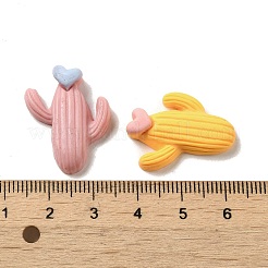 Deko-Cabochons aus undurchsichtigem Harz aus Pflanzen RESI-D008-02