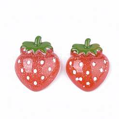 20 Stück opake Obst-Decoden-Cabochons aus Harz CRES-AR0001-32