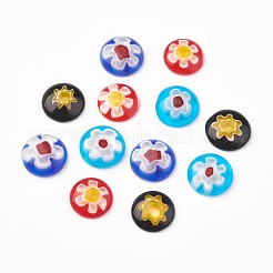 Handgefertigte Millefiori Glas Cabochons LAMP-G123-M
