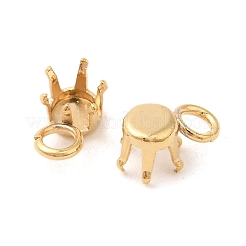 Ionenplattierung (IP) 304 Edelstahl-Anhänger mit Strass-Krallenfassungen STAS-U025-02C-G