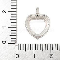 925 Sterling Silber Anhänger Fassungen STER-B005-18P