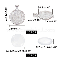 40 x Set zur Herstellung flacher DIY-AR0001-30S