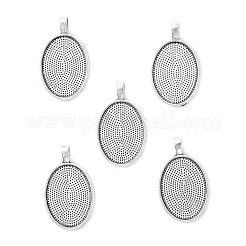 Aluminium-Anhänger Fassungen für Cabochons PALLOY-E436-88AS