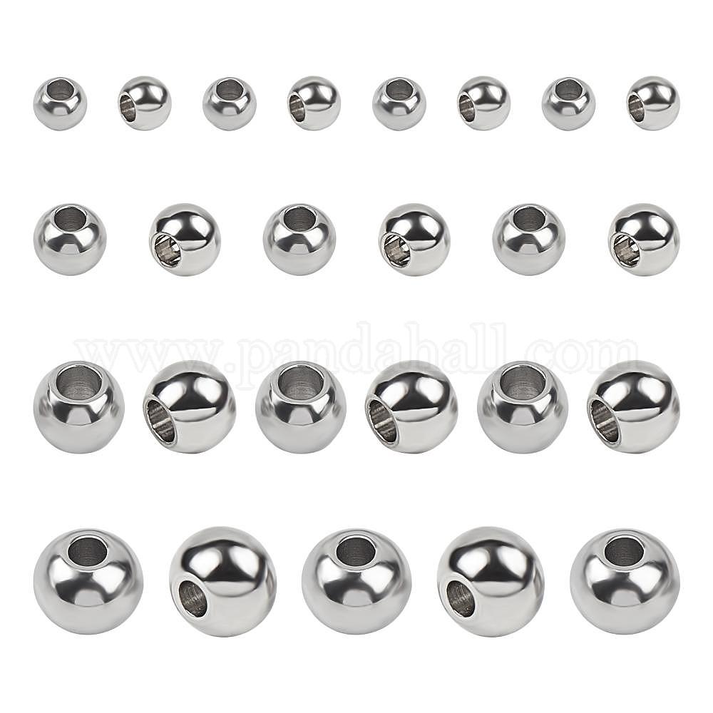 Shop Unicraftale Pcs Sizes Mm Mm Mm Mm Round Spacer Beads