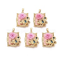 Латунь эмаль подвески&nbsp;KK-SZC0009-12G-01