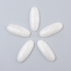 Natürliche weiße Jade Cabochons G-S359-76