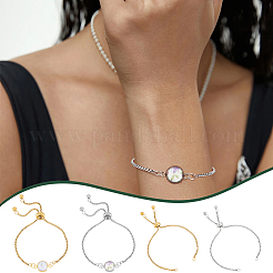 Bausatz für ein leeres Kuppelgliederarmband zum Selbermachen DIY-UN0005-27