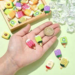 30 Stück opake Harz-Cabochons RESI-CJ0003-58