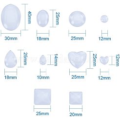 Transparente Glas Cabochons GGLA-PH0004-02