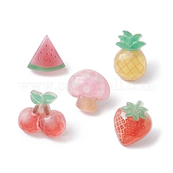 Cabochon-Kartennadeln aus Fruchtharz AJEW-TB00009