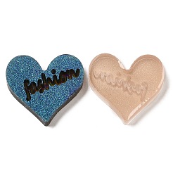Durchscheinende Harz-Cabochons CRES-Z001-11